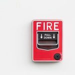 fire alarm on wall